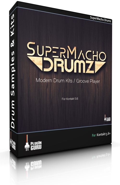 دانلود رایگان بانک صدای درام PluginGuru – SuperMacho Drums for Kontakt 5.6