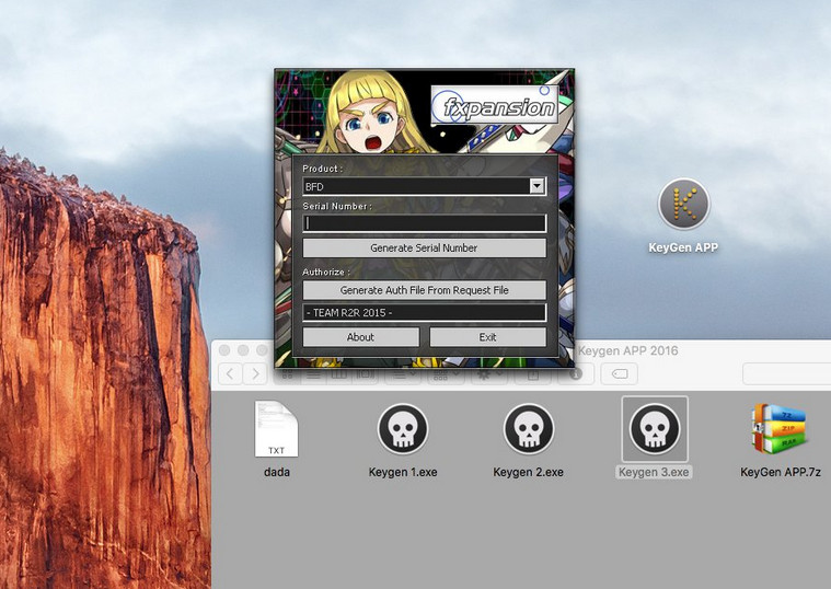 دانلود نرم افزار Keygen APP OS X 2016.0 [dada] برای سیستم عامل مک
