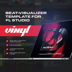 دانلود پروژه ساخت ویدیو اکولایزر در اف ال استودیو Vinyl Beat visualizer template for FL Studio