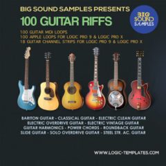 دانلود پکیج لوپ گیتار الکتریک Big Sound Samples 100 Guitar Riffs WAV, AiFF, MiDi